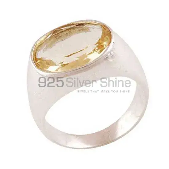 Beautiful Citrine Gemstone Sterling Silver Rings 925SR3410