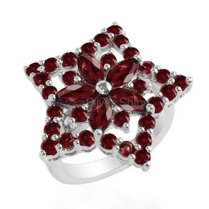 Beautiful 925 Sterling Silver Handmade Rings Manufacturer In Garnet Gemstone Jewelry 925SR1739