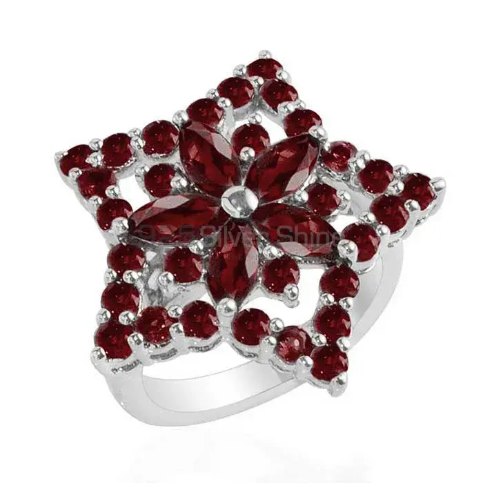 925 Sterling Silver Handmade Rings In Garnet Gemstone Jewelry 925SR1739_0