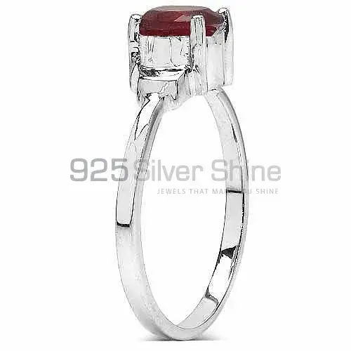 Sterling Silver Garnet Cut Stone Rings 925SR3079_1