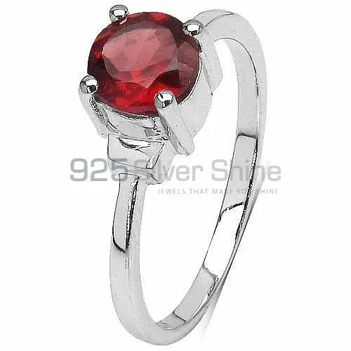 Sterling Silver Garnet Cut Stone Rings 925SR3079_2