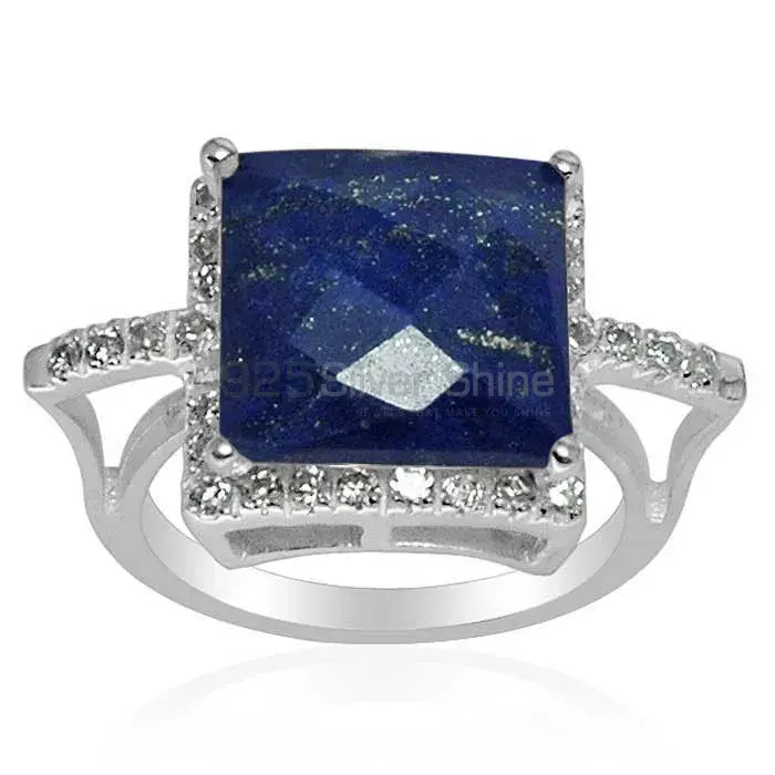 Beautiful 925 Sterling Silver Handmade Rings Manufacturer In Lapis Gemstone Jewelry 925SR1502