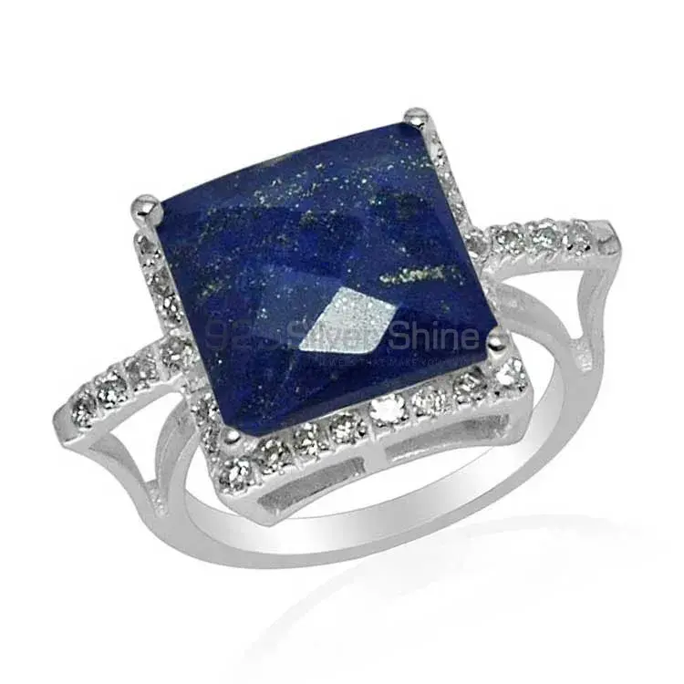 925 Sterling Silver Handmade Rings In Lapis Gemstone Jewelry 925SR1502_1