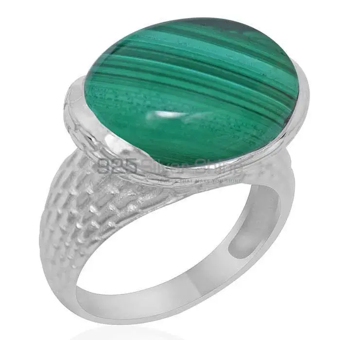 Beautiful 925 Sterling Silver Handmade Rings Manufacturer In Malachite Gemstone Jewelry 925SR1885