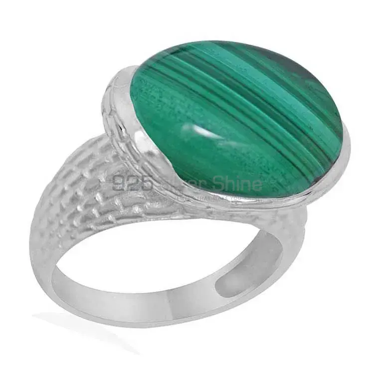 925 Sterling Silver Handmade Rings In Malachite Gemstone Jewelry 925SR1885_1