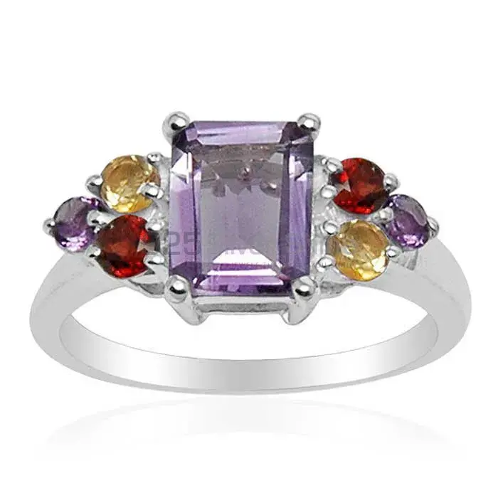 925 Sterling Silver Handmade Rings In Multi Gemstone Jewelry 925SR1581_0