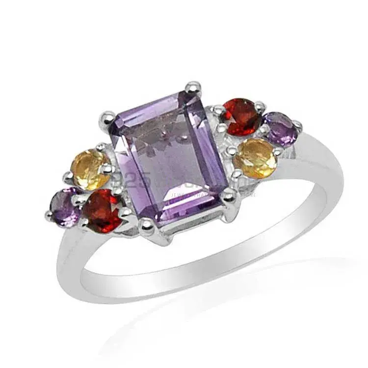 925 Sterling Silver Handmade Rings In Multi Gemstone Jewelry 925SR1581_1