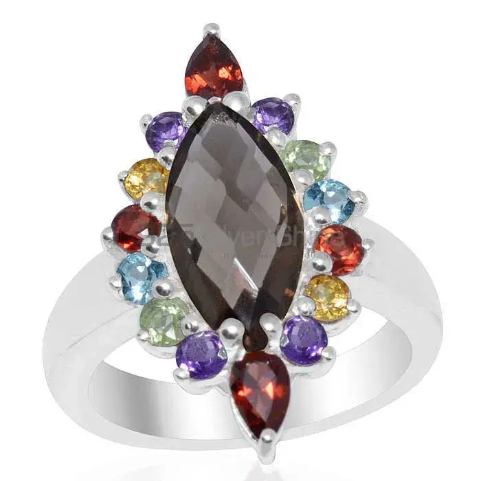 925 Sterling Silver Handmade Rings In Multi Gemstone Jewelry 925SR1660_0