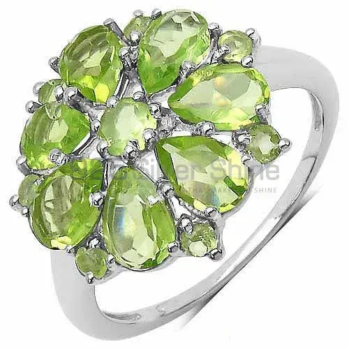 Beautiful 925 Sterling Silver Handmade Rings Manufacturer In Peridot Gemstone Jewelry 925SR3331