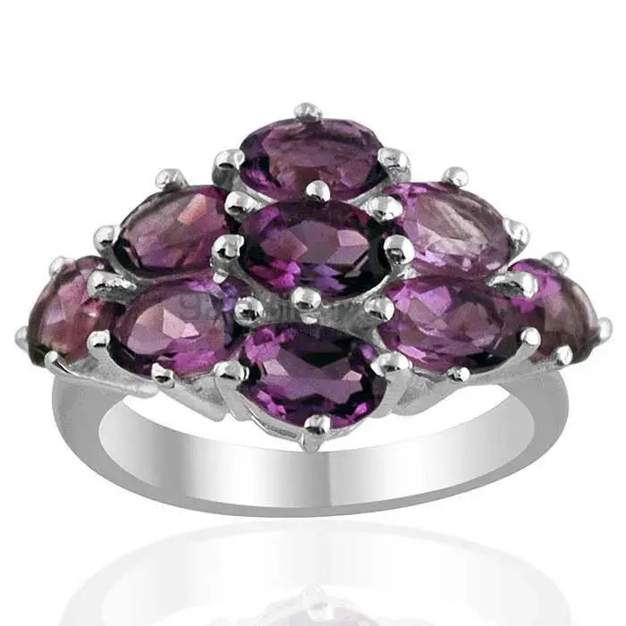 Beautiful 925 Sterling Silver Handmade Rings Suppliers In Amethyst Gemstone Jewelry 925SR1433