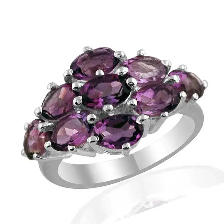 925 Sterling Silver Handmade Rings In Amethyst Gemstone Jewelry 925SR1433_1