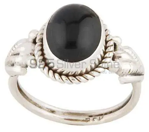 925 Sterling Silver Handmade Rings In Black Onyx Gemstone Jewelry 925SR2773_0
