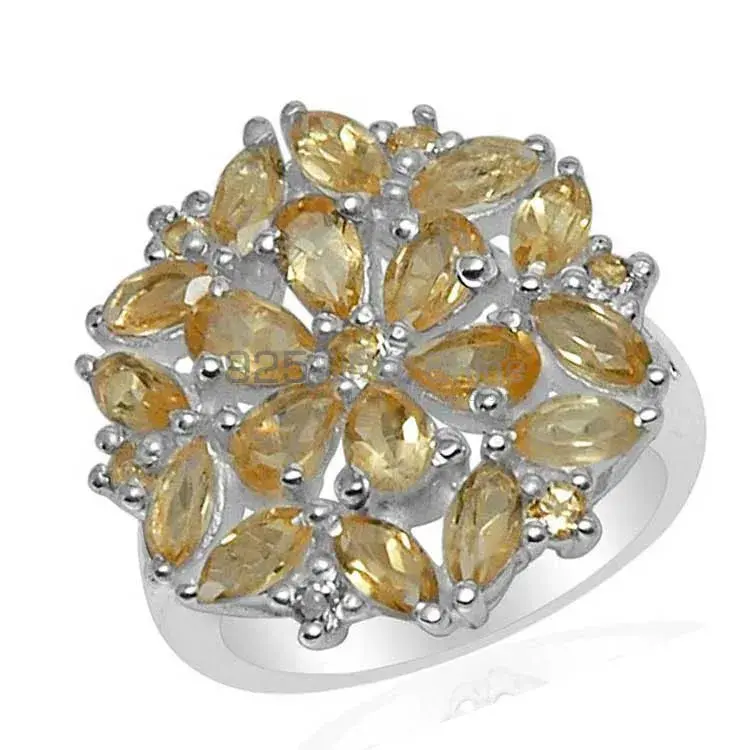 Beautiful 925 Sterling Silver Handmade Rings Suppliers In Citrine Gemstone Jewelry 925SR1591_0