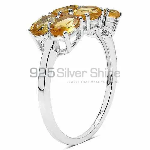 Beautiful 925 Sterling Silver Handmade Rings Suppliers In Citrine Gemstone Jewelry 925SR3262_0