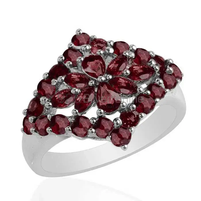 925 Sterling Silver Handmade Rings In Garnet Gemstone Jewelry 925SR1749_0