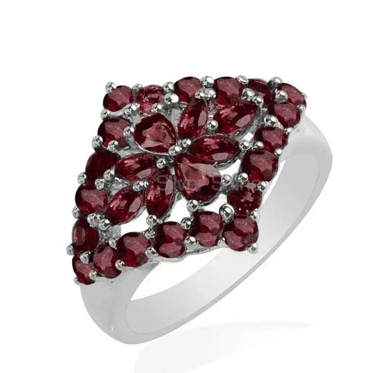 Beautiful 925 Sterling Silver Handmade Rings Suppliers In Garnet Gemstone Jewelry 925SR1749_0