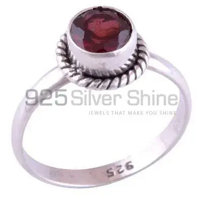 Beautiful Garnet Stone Sterling Silver Rings 925SR3420