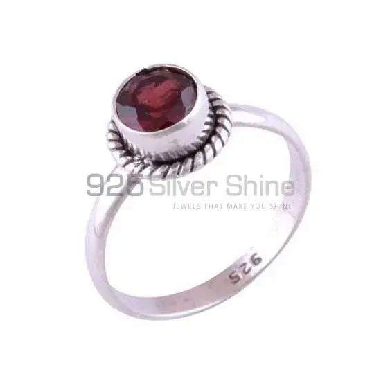 Beautiful Garnet Stone Sterling Silver Rings 925SR3420_0