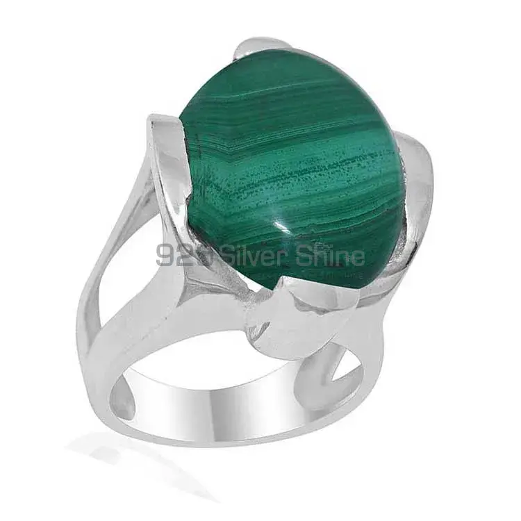 925 Sterling Silver Handmade Rings In Malachite Gemstone Jewelry 925SR1895_1