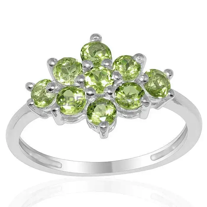 Beautiful 925 Sterling Silver Handmade Rings Suppliers In Peridot Gemstone Jewelry 925SR1670