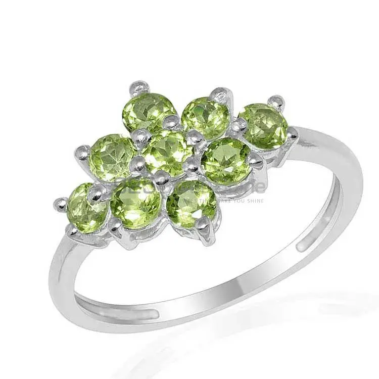Beautiful 925 Sterling Silver Handmade Rings Suppliers In Peridot Gemstone Jewelry 925SR1670_0
