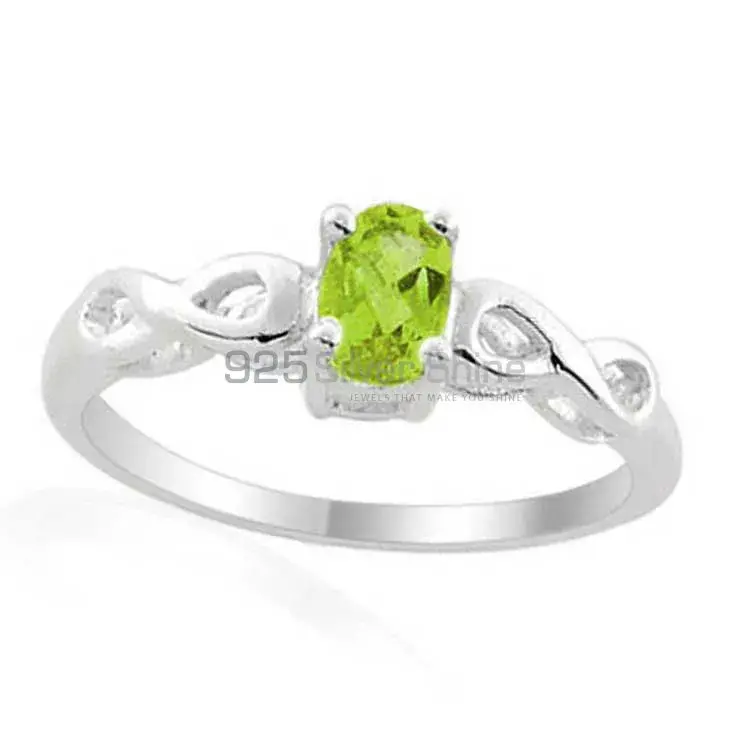 Sterling Silver Peridot Engagement Rings 925SR1974_0