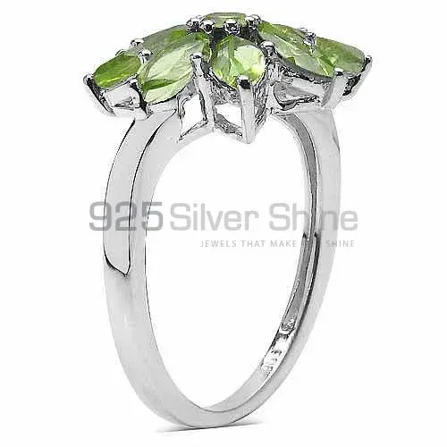 Beautiful 925 Sterling Silver Handmade Rings Suppliers In Peridot Gemstone Jewelry 925SR3341_0