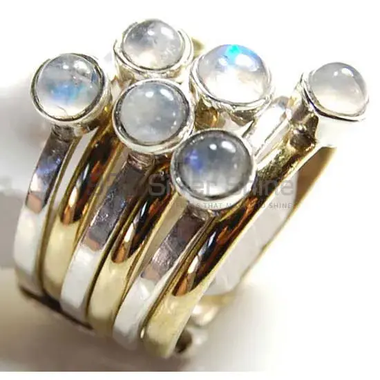 Beautiful 925 Sterling Silver Handmade Rings Suppliers In Rainbow Moonstone Jewelry 925SR3735