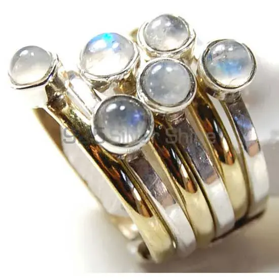 Beautiful 925 Sterling Silver Handmade Rings Suppliers In Rainbow Moonstone Jewelry 925SR3735_0