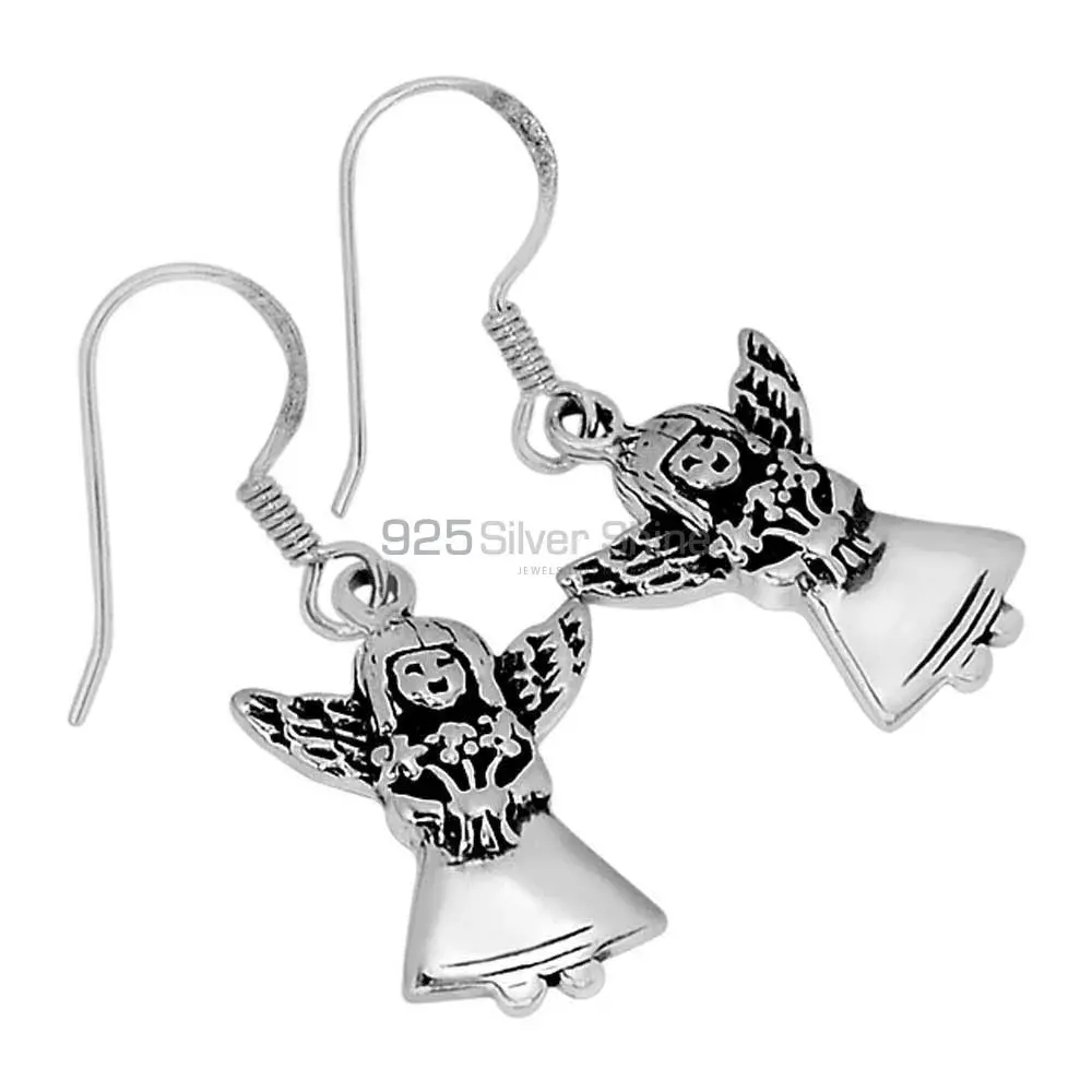 925 Sterling Silver Oxidized Handmade Earrings Jewelry 925SE2879_0