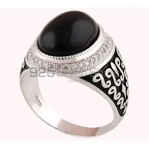 Beautiful 925 Sterling Silver Rings In Black Onyx Gemstone Jewelry 925SR3993