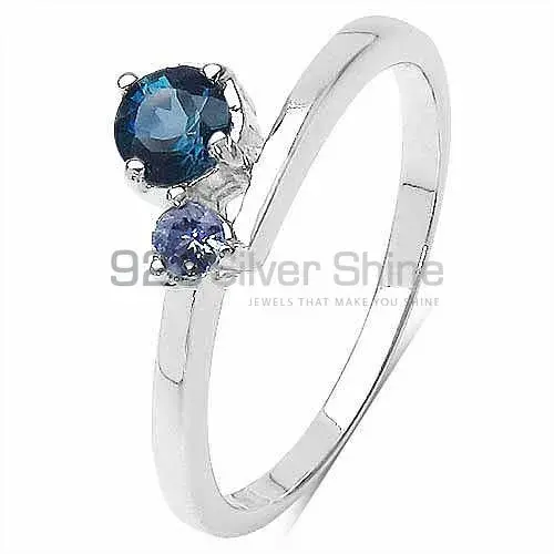 Beautiful 925 Sterling Silver Rings In Blue Topaz Gemstone Jewelry 925SR3247_0