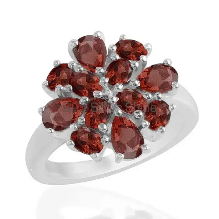 Beautiful 925 Sterling Silver Rings In Garnet Gemstone Jewelry 925SR1734