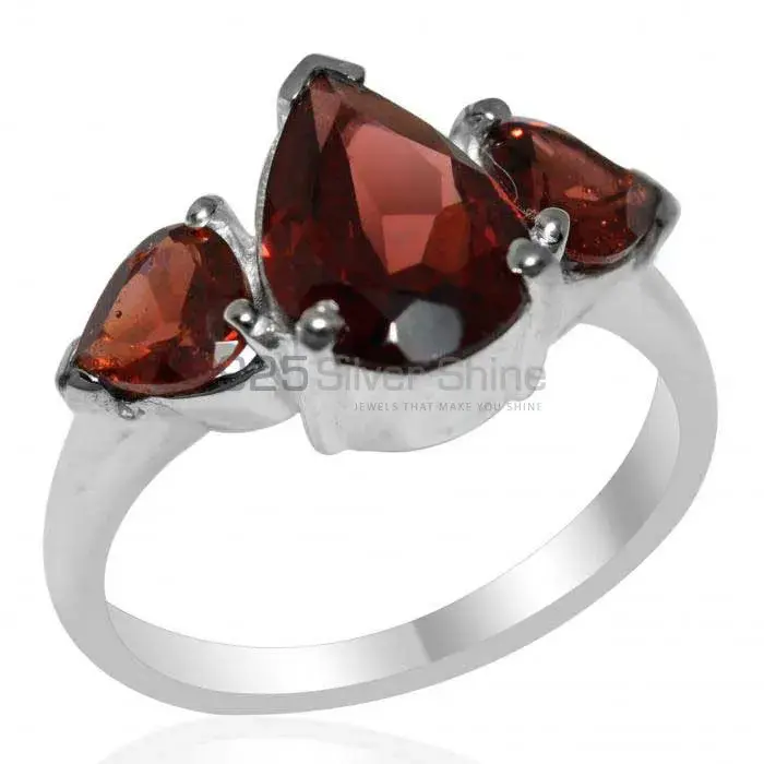 925 Sterling Silver Rings In Garnet Gemstone Jewelry 925SR2038_0