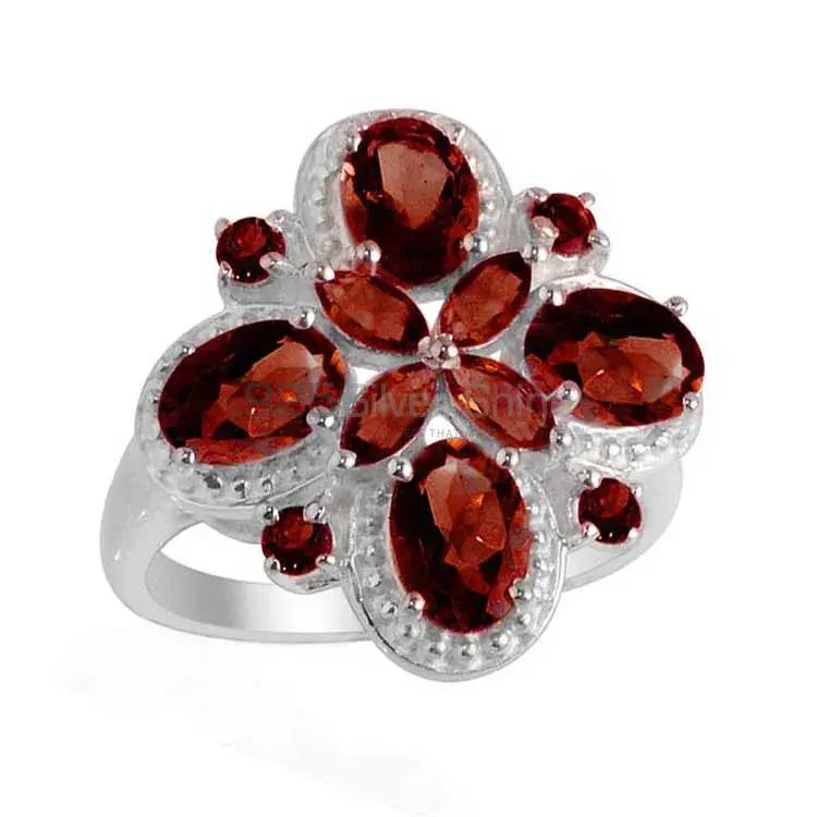 Beautiful 925 Sterling Silver Rings In Garnet Gemstone Jewelry 925SR2117_0