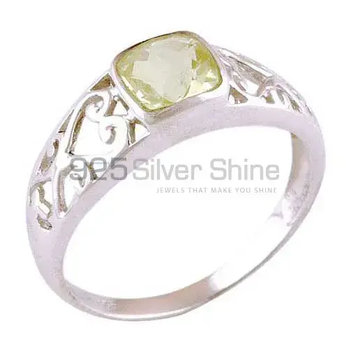 Beautiful 925 Sterling Silver Rings In Lemon Topaz Gemstone Jewelry 925SR4072