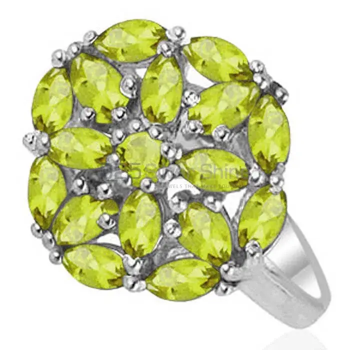 Beautiful 925 Sterling Silver Rings In Peridot Gemstone Jewelry 925SR1813