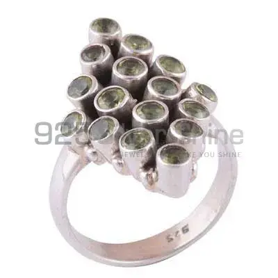 Beautiful 925 Sterling Silver Rings In Peridot Gemstone Jewelry 925SR3405