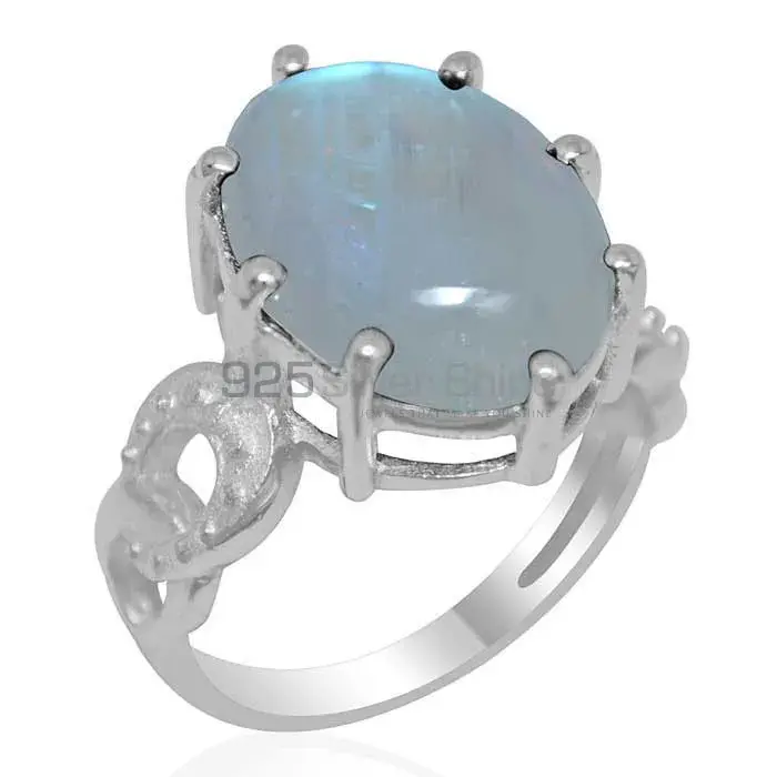 Beautiful 925 Sterling Silver Rings In Rainbow Moonstone Jewelry 925SR1880