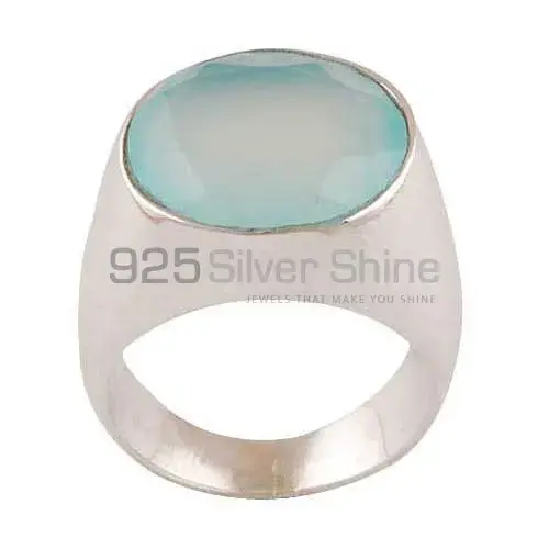 Beautiful 925 Sterling Silver Rings Wholesaler In Chalcedony Gemstone Jewelry 925SR3415