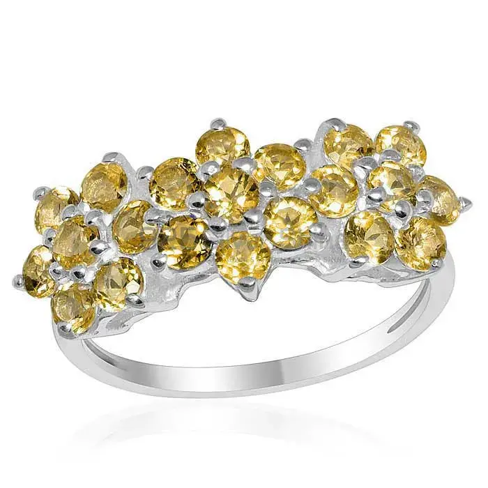 Beautiful 925 Sterling Silver Rings Wholesaler In Citrine Gemstone Jewelry 925SR1665
