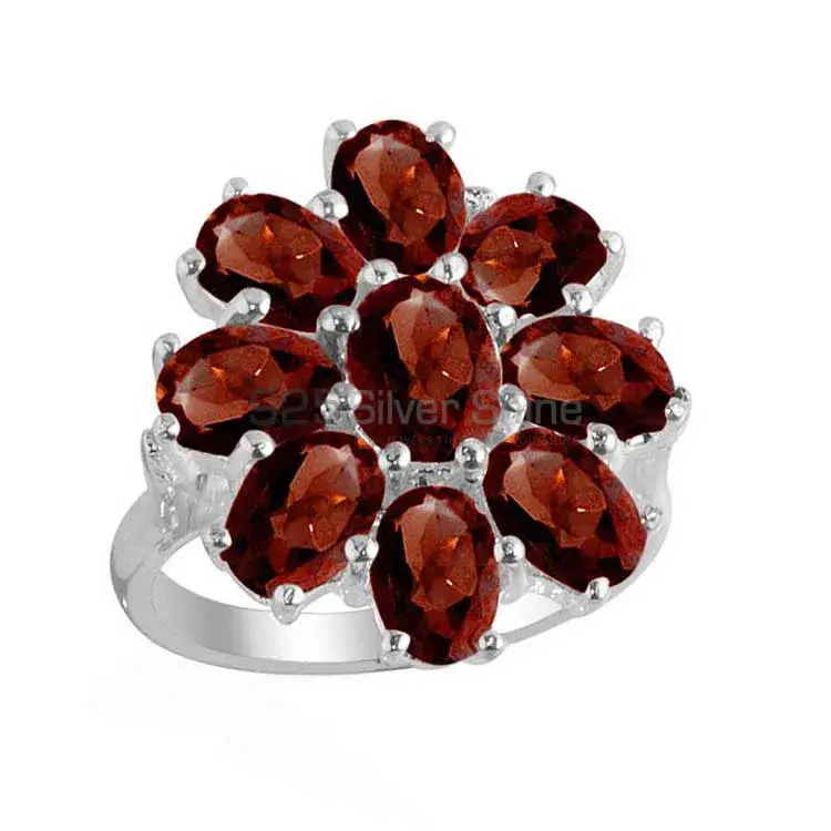 Beautiful 925 Sterling Silver Rings Wholesaler In Garnet Gemstone Jewelry 925SR2127_0