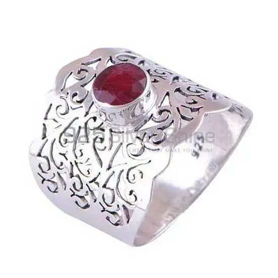 January Garnet Birthstone Silver Rings Jewelry 925SR4082_1