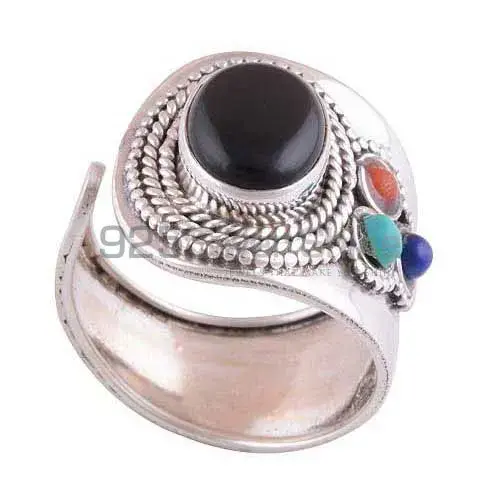 Beautiful 925 Sterling Silver Rings Wholesaler In Multi Gemstone Jewelry 925SR3005