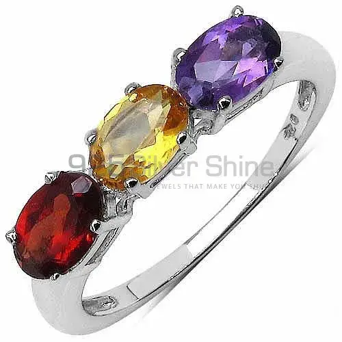 Beautiful 925 Sterling Silver Rings Wholesaler In Multi Gemstone Jewelry 925SR3336