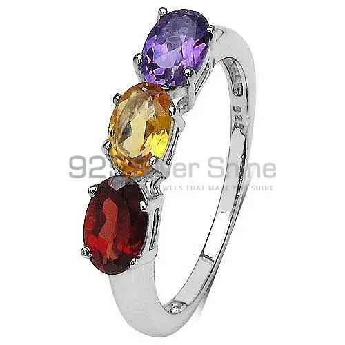 Beautiful 925 Sterling Silver Rings Wholesaler In Multi Gemstone Jewelry 925SR3336_1