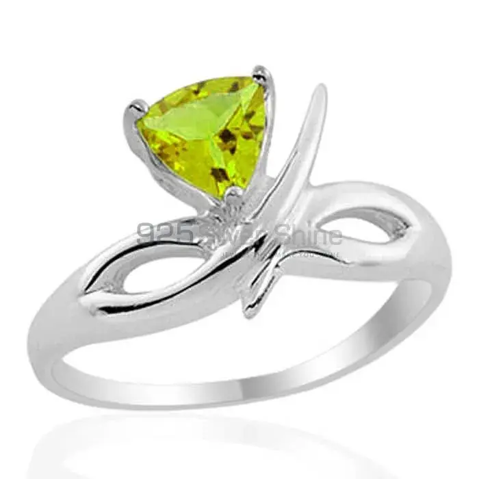 Infinite Design Sterling Silver Peridot Rings 925SR1969