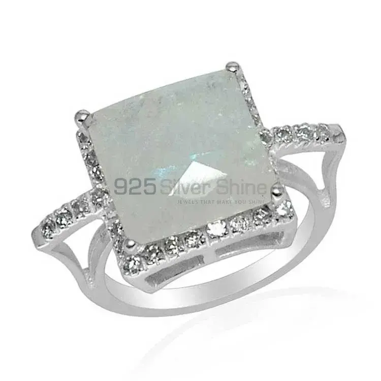 Beautiful 925 Sterling Silver Rings Wholesaler In Rainbow Moonstone Jewelry 925SR1507_0