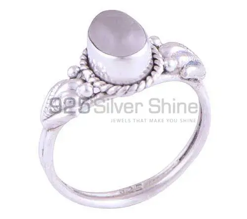 925 Sterling Silver Rings In Rose Quartz Gemstone Jewelry 925SR2768