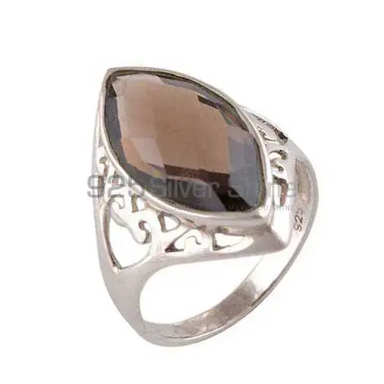 Beautiful 925 Sterling Silver Rings Wholesaler In Smoky Quartz Gemstone Jewelry 925SR3917_0
